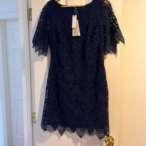 NWT 🎉 Gorgeous Anthropologie Navy Lace Dress